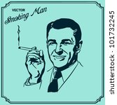 man smoking | Shutterstock .eps vector #101732245