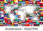 world map on the background of... | Shutterstock . vector #53267596