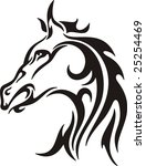 tribal horse vector... | Shutterstock .eps vector #25254469