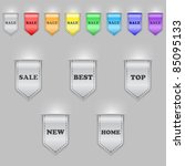 set of color bookmarks | Shutterstock .eps vector #85095133