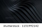 black wavy stripes background.... | Shutterstock .eps vector #1151992142