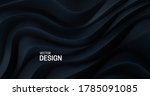 black curvy pattern surface.... | Shutterstock .eps vector #1785091085