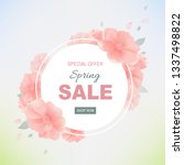spring sale poster | Shutterstock . vector #1337498822