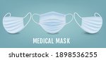 medical mask banner with mint... | Shutterstock .eps vector #1898536255