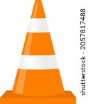 signal cones isolated white... | Shutterstock .eps vector #2057817488