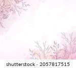 pink watercolor background with ... | Shutterstock .eps vector #2057817515