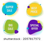 bright sale speech bubble set... | Shutterstock .eps vector #2057817572