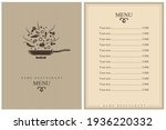 restaurant menu design with... | Shutterstock .eps vector #1936220332