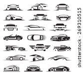 set of twenty one car icons | Shutterstock .eps vector #269310515