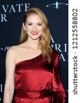 Small photo of LOS ANGELES - OCT 24: Sarah Drew at the "A Private War" Premiere at the Samuel Goldwyn Theater on October 24, 2018 in Beverly Hills, CA