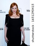 Small photo of LOS ANGELES - FEB 9: Christina Hendricks at the 28th Elton John Aids Foundation Viewing Party at the West Hollywood Park on February 9, 2020 in West Hollywood, CA