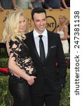 Small photo of LOS ANGELES - JAN 25: Elspeth Keller, Reid Scott at the 2015 Screen Actor Guild Awards at the Shrine Auditorium on January 25, 2015 in Los Angeles, CA