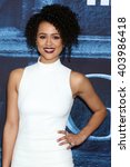 Small photo of LOS ANGELES - APR 10: Nathalie Emmanuel at the Game of Thrones Season 6 Premiere Screening at the TCL Chinese Theater IMAX on April 10, 2016 in Los Angeles, CA