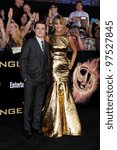 Small photo of LOS ANGELES - MAR 12: Josh Hutcherson; Jennifer Lawrence arrives at the "Hunger Games" Premiere at the Nokia Theater at LA Live on March 12, 2012 in Los Angeles, CA