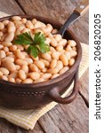Boiled White Kidney Beans In A...