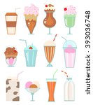 Collection Of Milkshakes With...