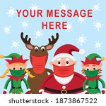 humorous christmas card with... | Shutterstock .eps vector #1873867522