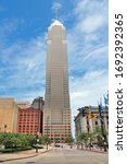 Small photo of CLEVELAND, USA - JUNE 29, 2013: Skyline with Key Tower in Cleveland. Tenants of building include KeyCorp, KeyBank, BakerHostetler law firm and Squire Patton Boggs law firm.