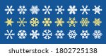 vector snowflakes. christmas... | Shutterstock .eps vector #1802725138