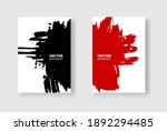 black and red abstract design... | Shutterstock .eps vector #1892294485