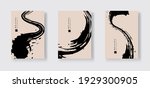 black ink brush stroke on color ... | Shutterstock .eps vector #1929300905