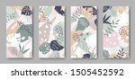 set of vector banners with... | Shutterstock .eps vector #1505452592