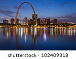 City Of St. Louis Skyline....