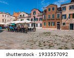 Small photo of Venice, Italy, 07.04.2019: view of Campo Nazario Sauro square in the diddle of sunny day