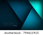 green turquoise and blue... | Shutterstock .eps vector #794611915