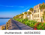 Sidewalk by the Water at Charleston, South Carolina image - Free stock ...