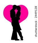 loving couple embracing | Shutterstock . vector #2449128