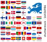 official list of all european... | Shutterstock . vector #16436986