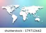 vector world map illustration... | Shutterstock .eps vector #179712662