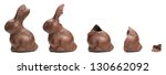 Chocolate Easter Bunny Eating...