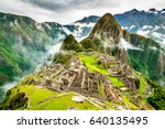 Machu Picchu  Peru   Ruins Of...
