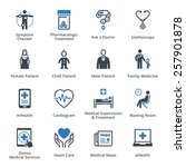 medical   health care icons set ... | Shutterstock .eps vector #257901878