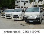Small photo of QUEZON CIY, PH - MAY 14 - Toyota hiace van at G fest car show on May 14, 2022 in Quezon City, Philippines. G fest is a Geely car show held in Philippines.