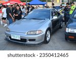 Small photo of PARANAQUE, PH - AUG 5 - Honda civic at hoon fest car meet on August 5, 2023 in Paranaque, Philippines. Hoon fest is a aftermarket car meet event held in Philippines.