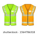 safety vest with... | Shutterstock .eps vector #1564786318