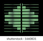 Small photo of pattern made from images of televison volume graphic on untuned channel