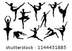 ballet dancer woman in... | Shutterstock .eps vector #1144451885