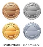 A Medals Icon Set With Platinum ...