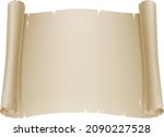 a paper scroll banner or... | Shutterstock .eps vector #2090227528