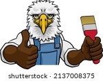 an eagle painter decorator... | Shutterstock .eps vector #2137008375