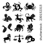 the twelve astrology horoscope... | Shutterstock .eps vector #230152315