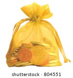 Photo of Gold and silver chocolate coins - Free christmas images