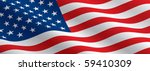 american flag flowing | Shutterstock .eps vector #59410309