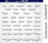 original arrow designs 3d metal  | Shutterstock .eps vector #214560955