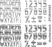 metal fonts | Shutterstock .eps vector #391844365
