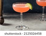 Cold Refreshing Tequila Siesta Cocktail with Grapefruit and Lime
